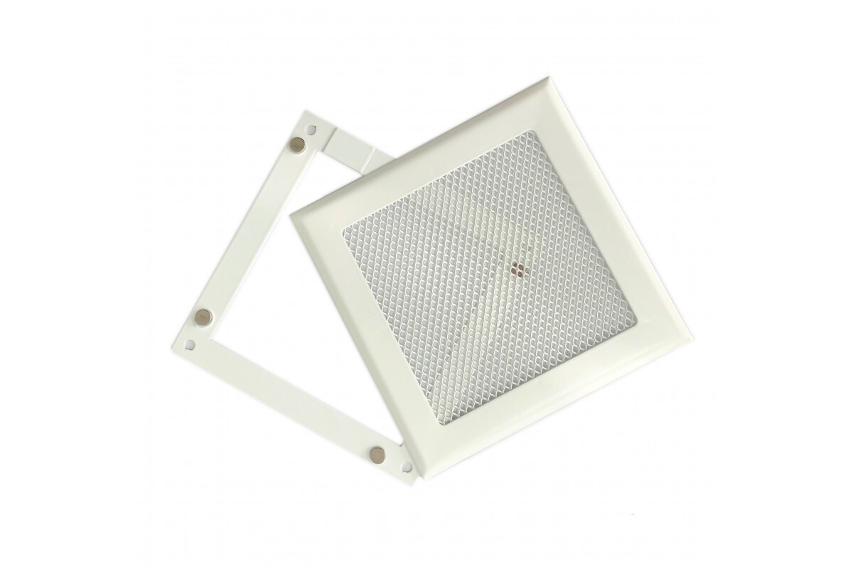 Решетка стальная на магнитах РП-100 сетка, белая