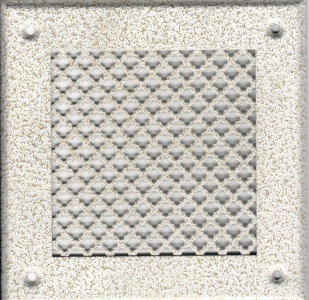 Решётка 210х250 белый антик, мелкий цветок